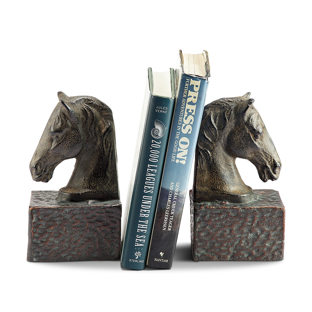 Horsehead Bookends on Base PR