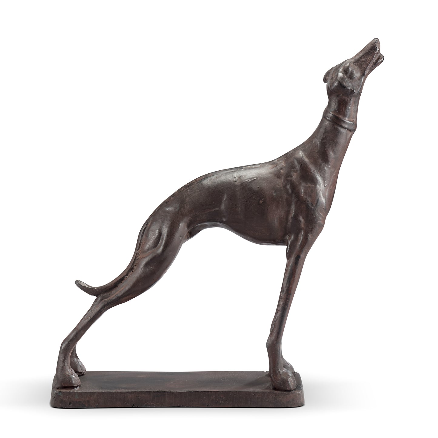 Baying Greyhound Sculpture