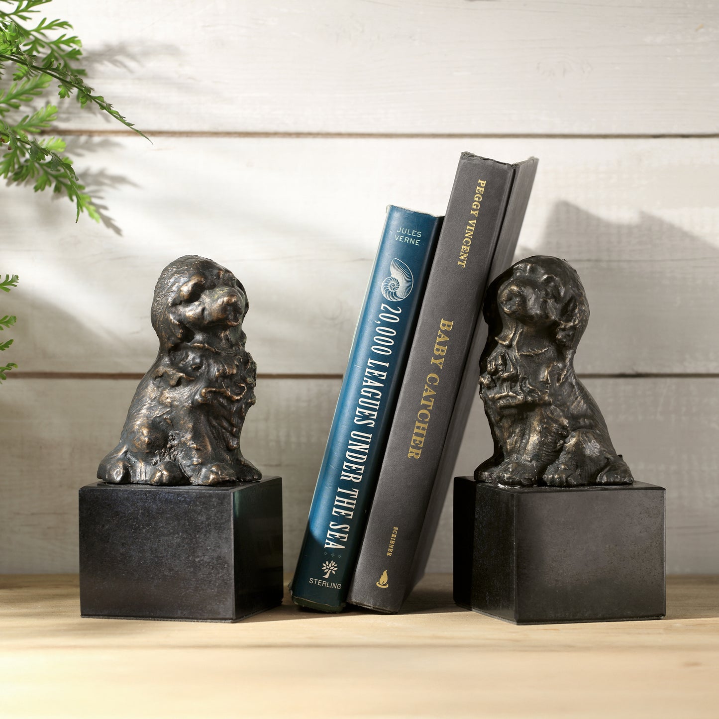 Happy Puppies Bookends