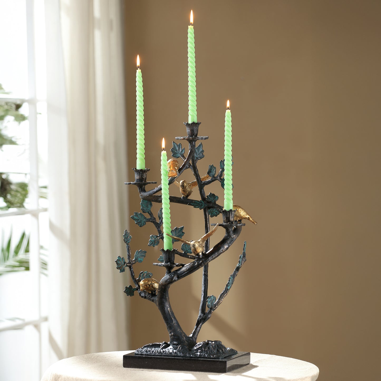 Winding Branch with Birds Candle