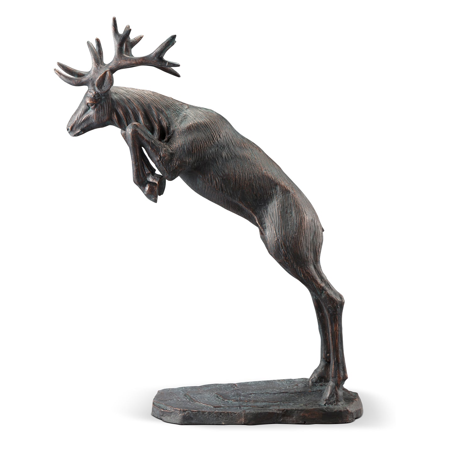 Leaping Stag Garden Sculpture