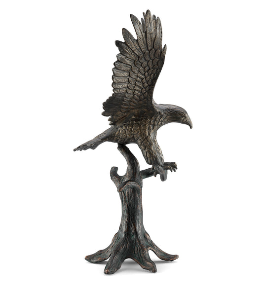Perching Eagle Garden Sculpture