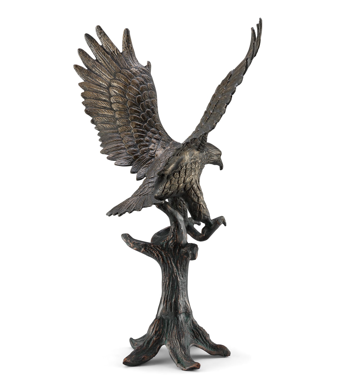 Perching Eagle Garden Sculpture