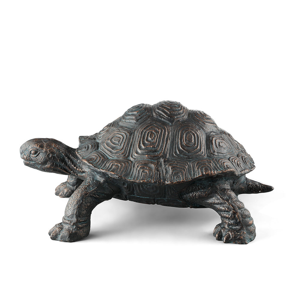 Cautious Turtle Garden Sculpture
