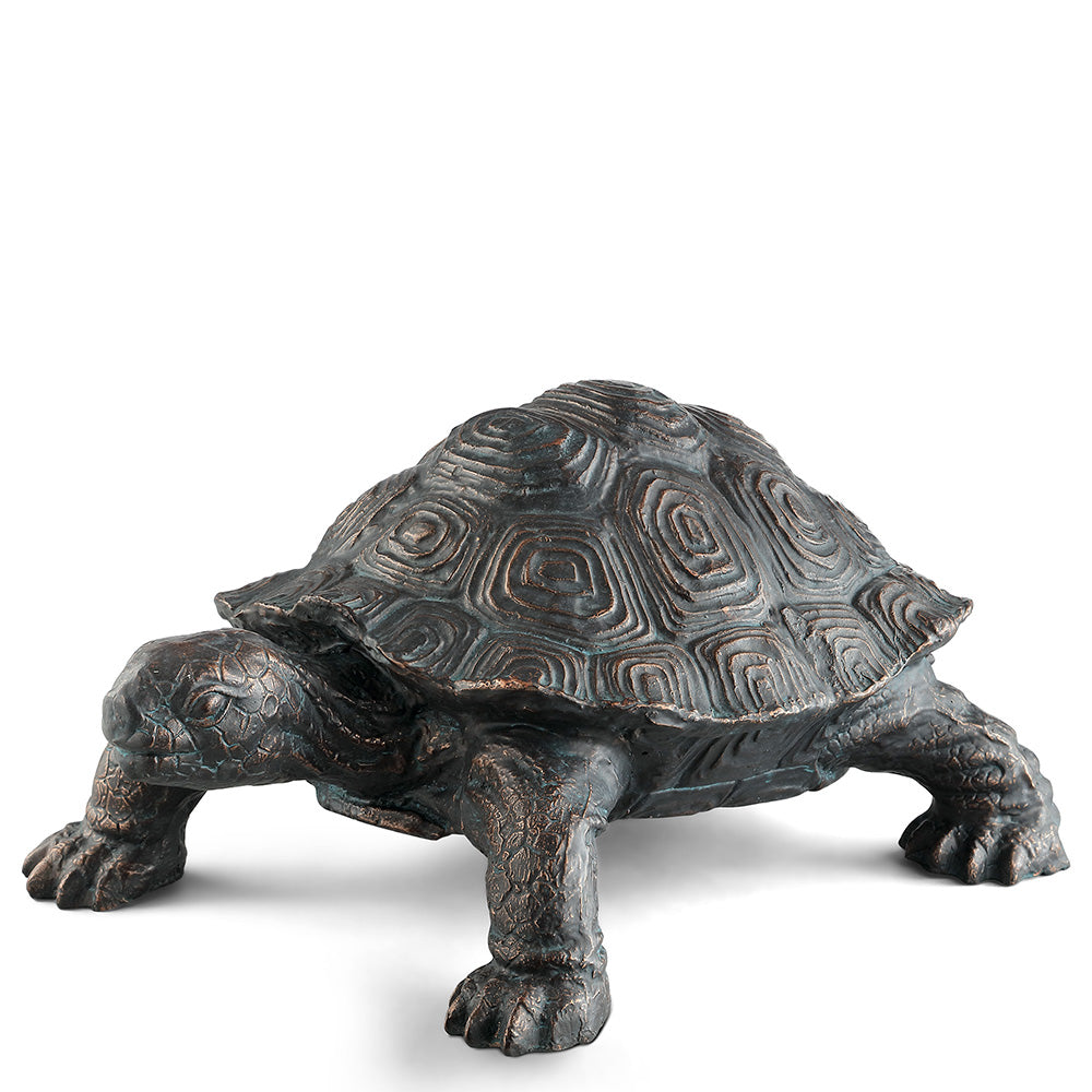 Cautious Turtle Garden Sculpture
