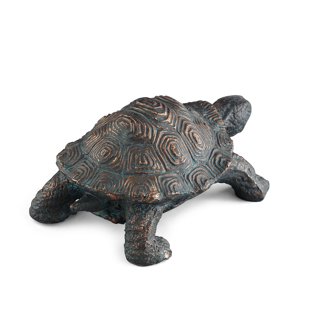 Curious Young Turtle Garden Sculpture