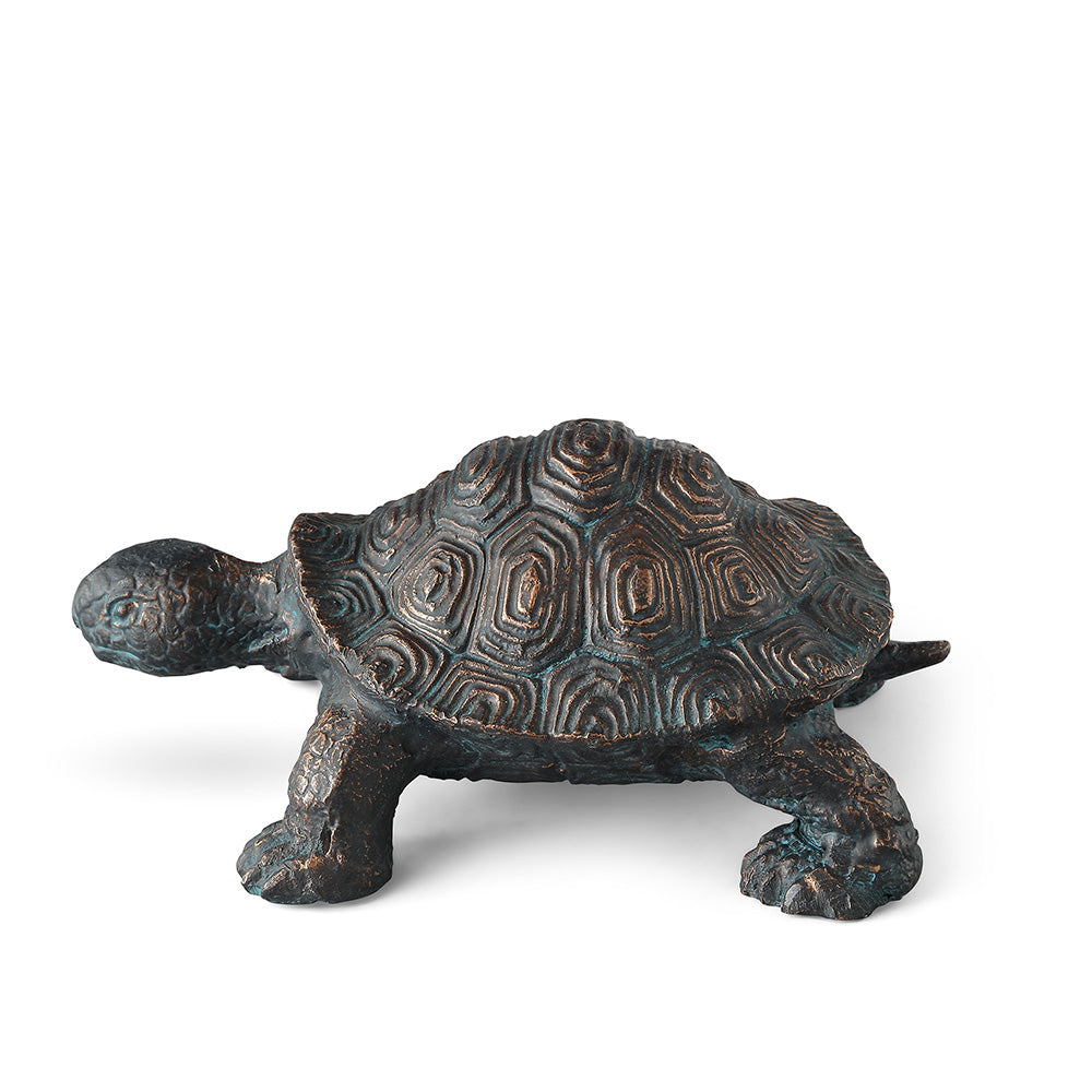 Curious Young Turtle Garden Sculpture