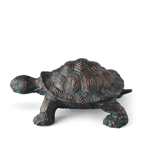 Curious Young Turtle Garden Sculpture