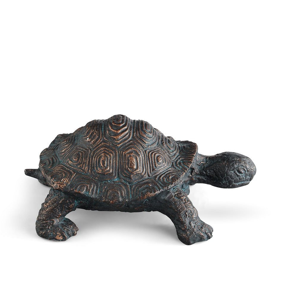 Curious Young Turtle Garden Sculpture
