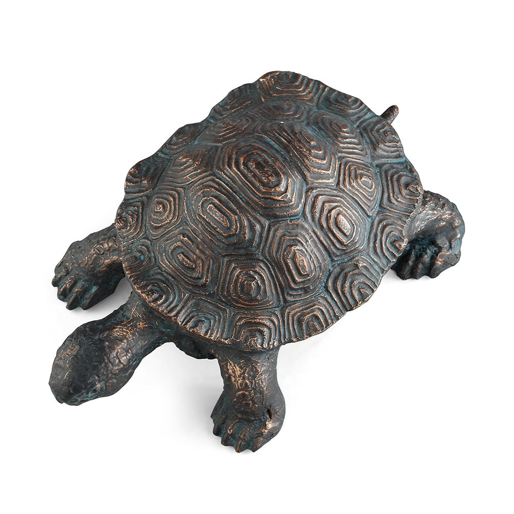 Curious Young Turtle Garden Sculpture