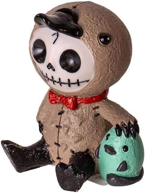 Signature Skeleton in Platypus Costume with Little Green Bird Friend