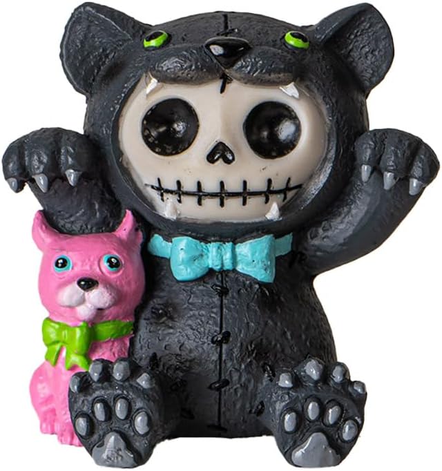 Signature Skeleton in Bear Costume with Pink Pup Perfect