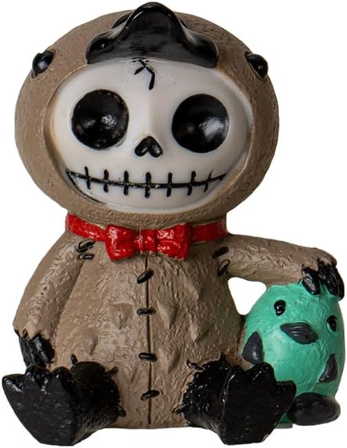 Signature Skeleton in Platypus Costume with Little Green Bird Friend