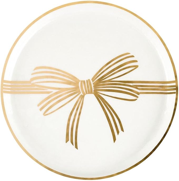 Studio Christmas Appetizer Plate Set White Ceramic Small Plates