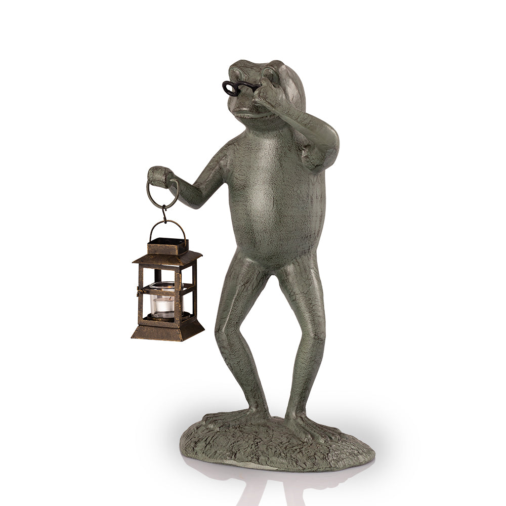 Professor Frog Garden Lantern