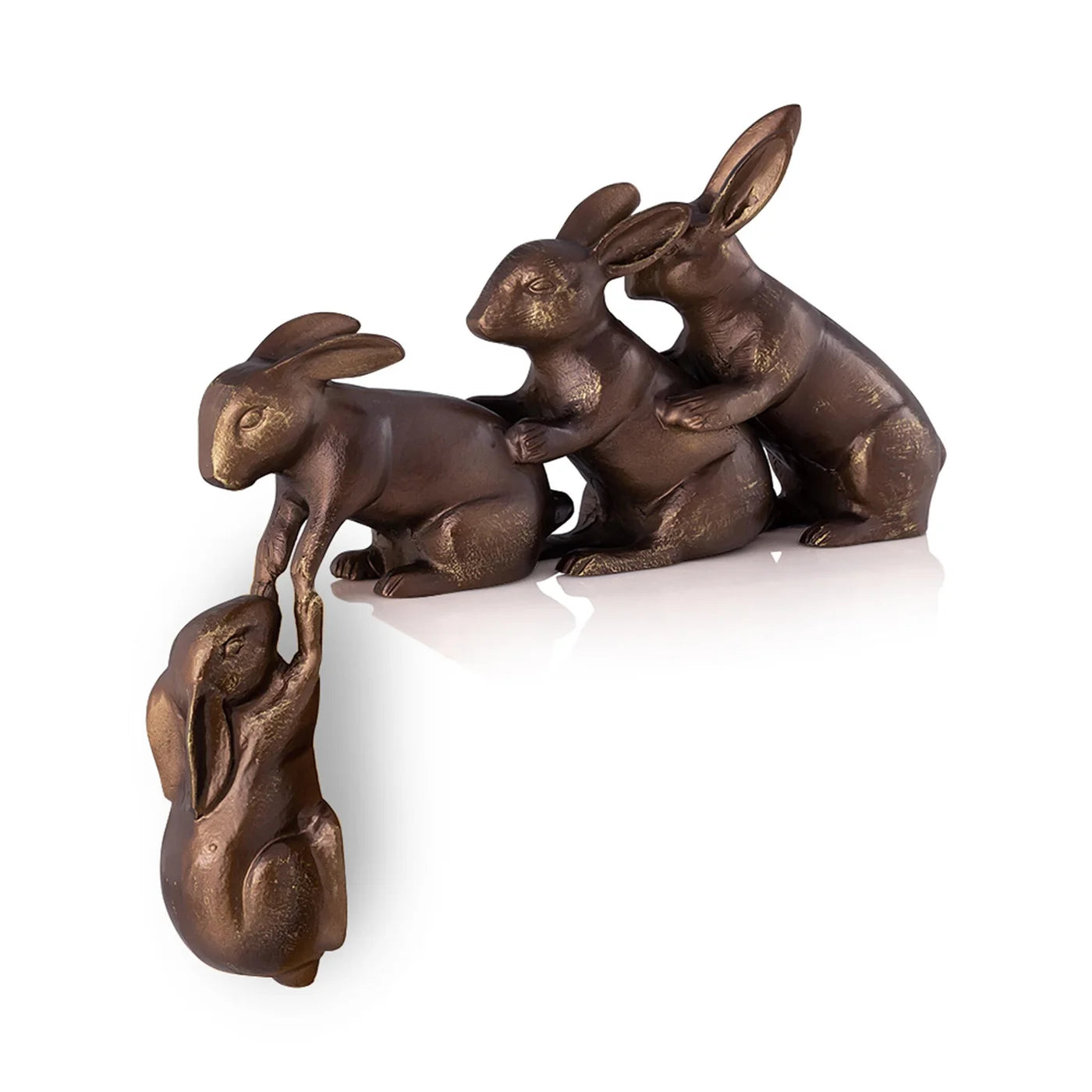 Helping Hand Rabbits Garden Sculpture