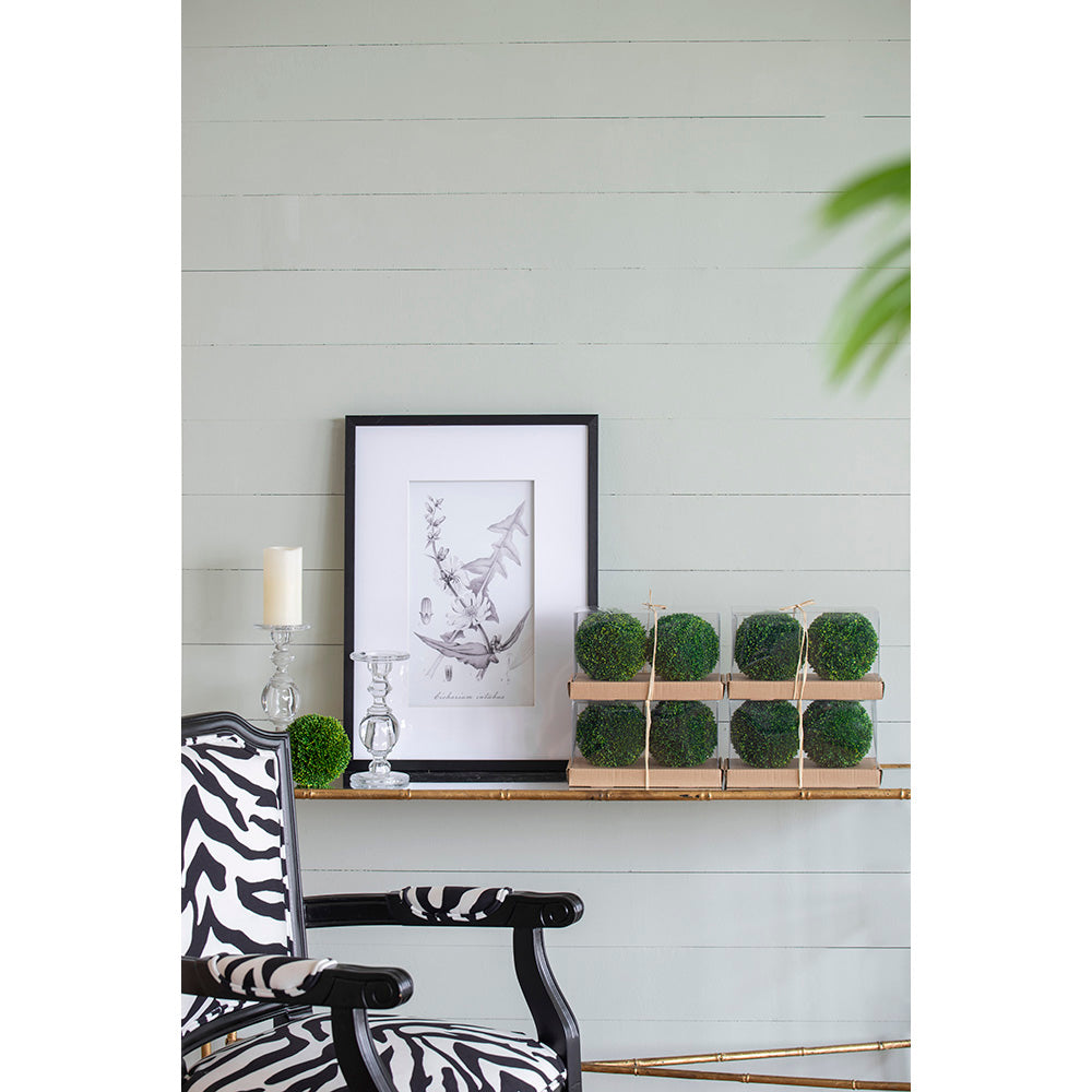 S/2 6" Boxwood Decorative Spheres