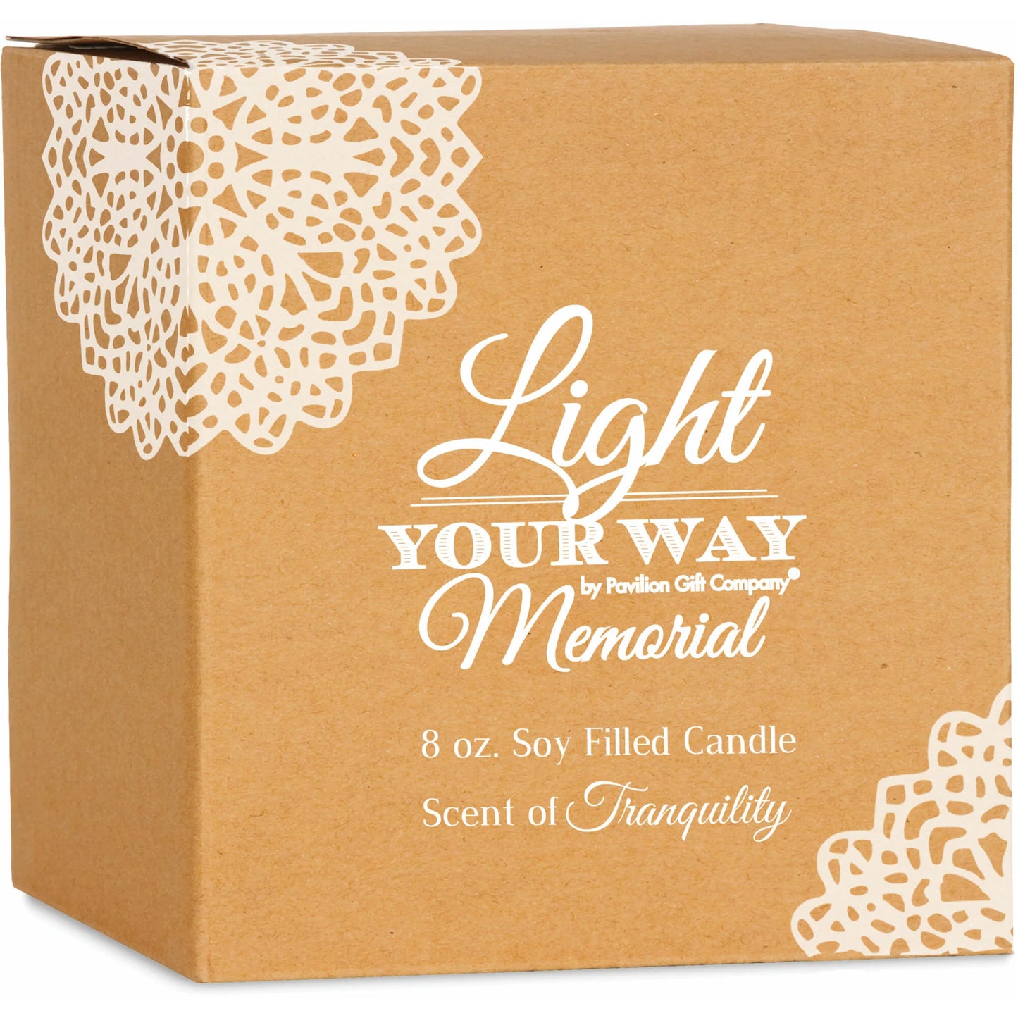 Light 8 oz - 100% Soy Wax Candle Scent: Tranquility