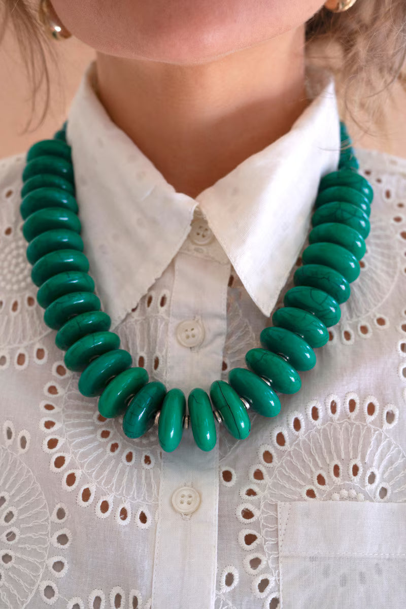 Kale Acrylic Bead Necklace