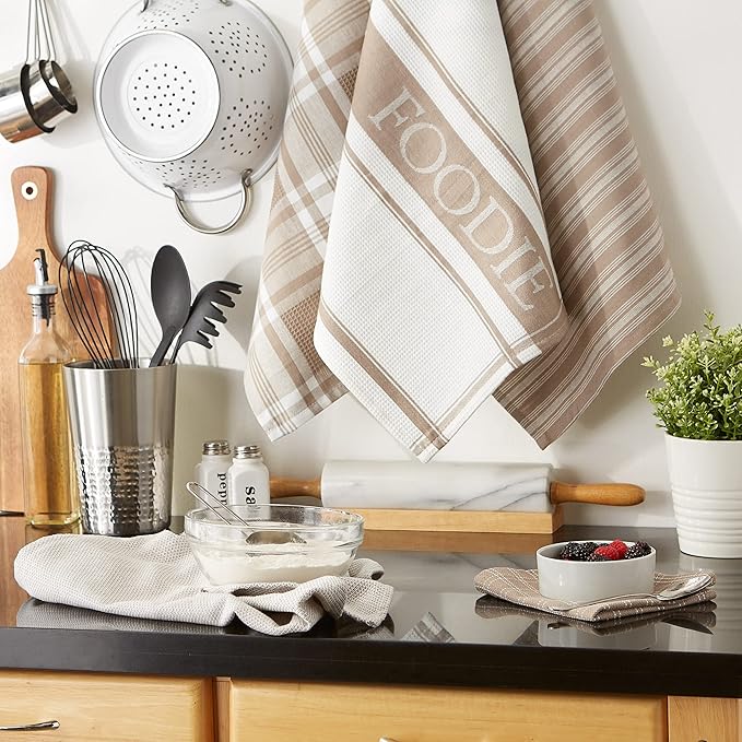 Stone Foodie Dishtowel & Dishcloth Set/5