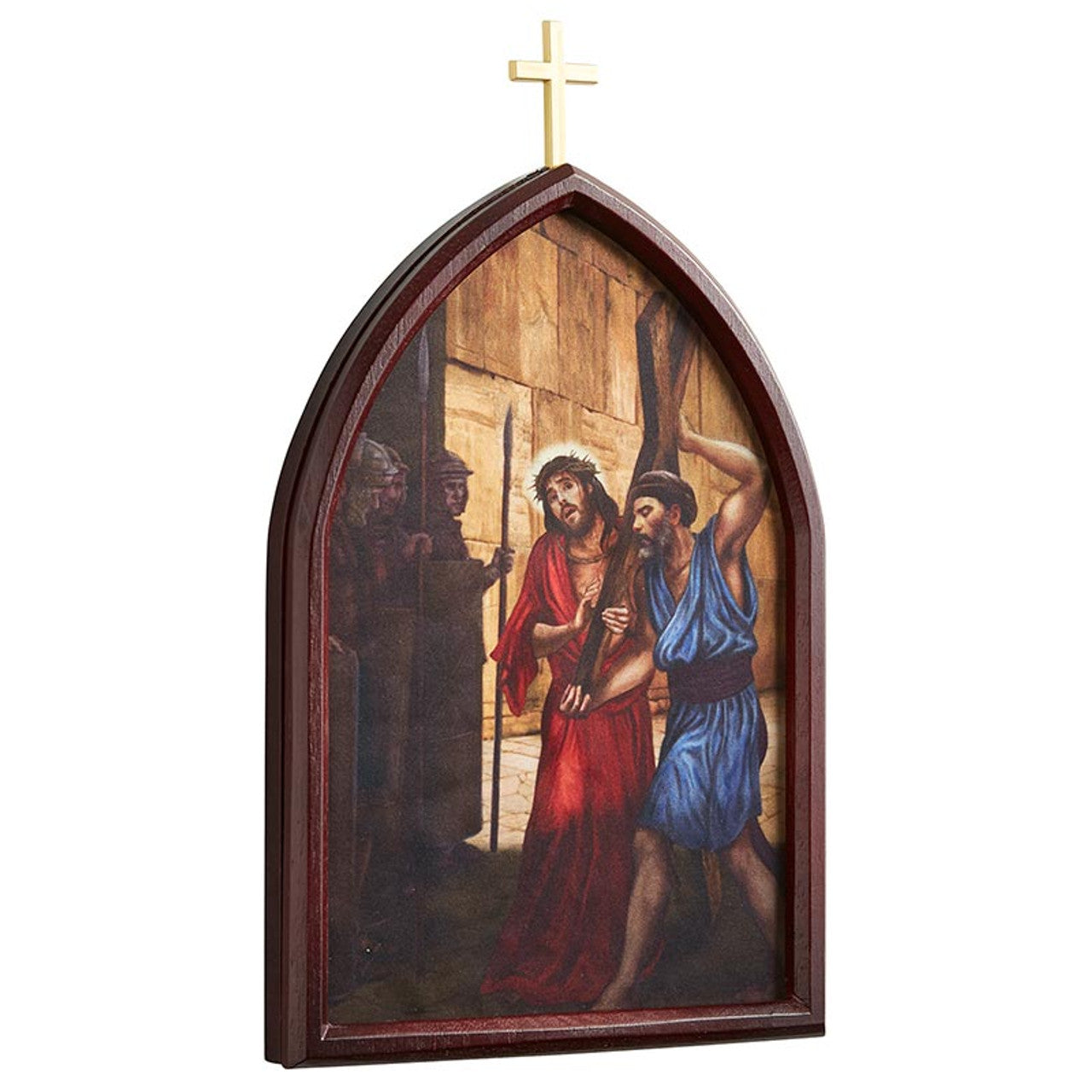 Stations Of The Cross Wood Plaque