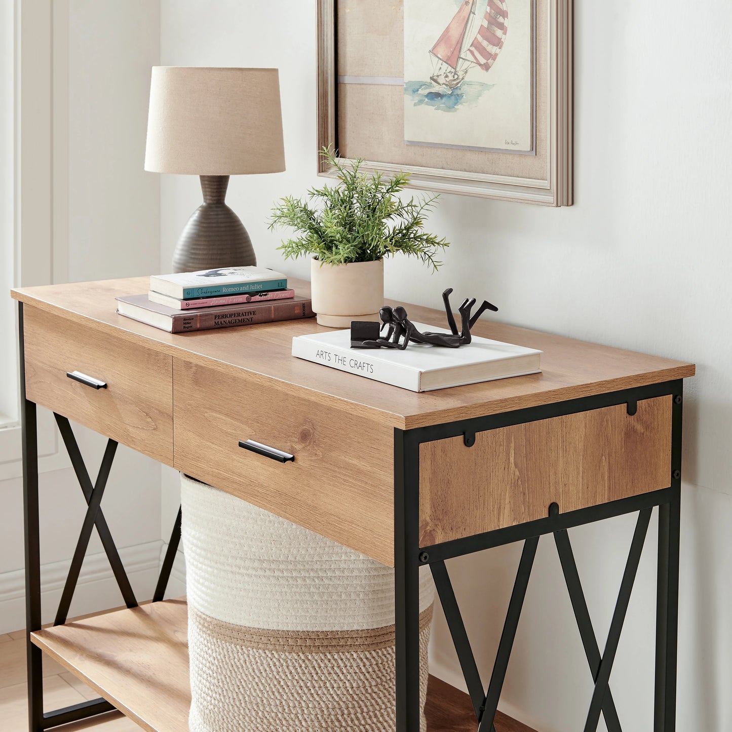 Brown Cast Iron Abstract Couple Reading Book Together Sculpture - Tabletop Figurine For Desks or Shelves