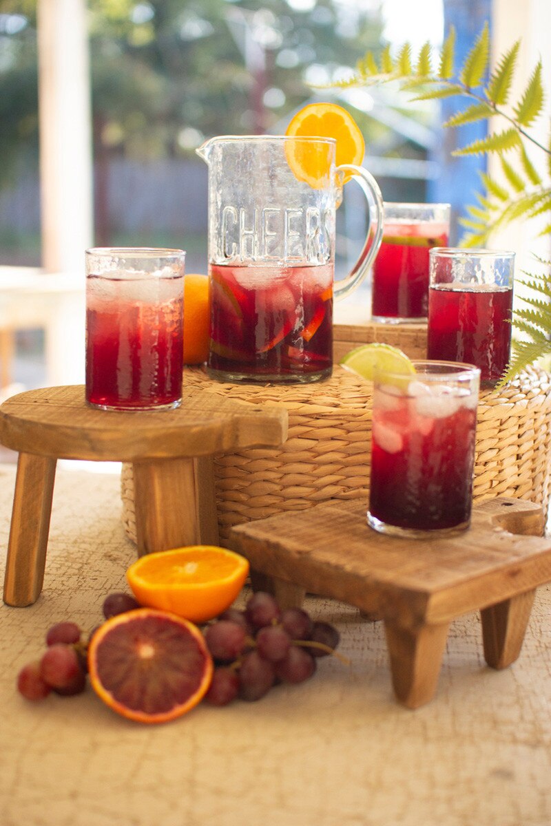 Glass Cheers Pitcher with 4 Glasses
