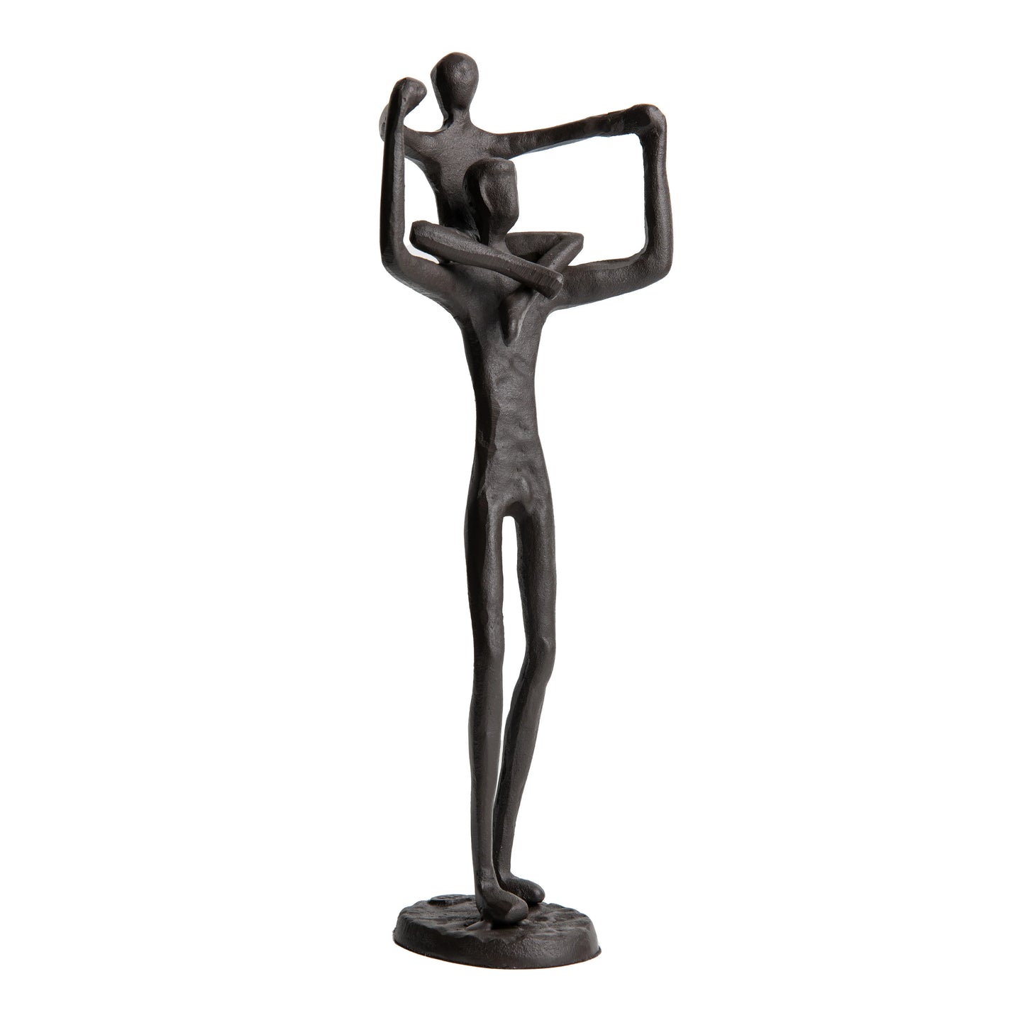 Encircled Reader Iron Sculpture