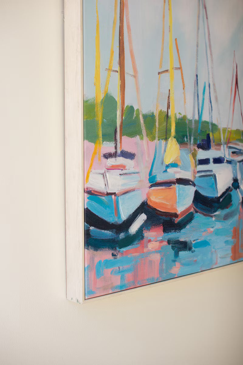 Framed Sailboat Painting