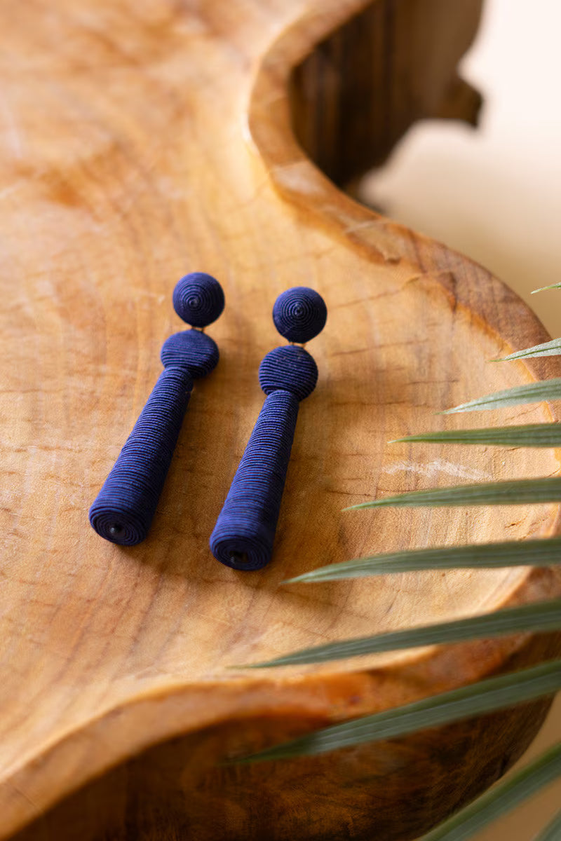 Fabricwrapped Earrings