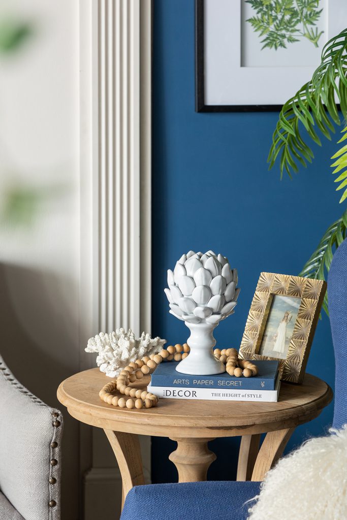 5x10" White Ceramic Artichoke Sculpture