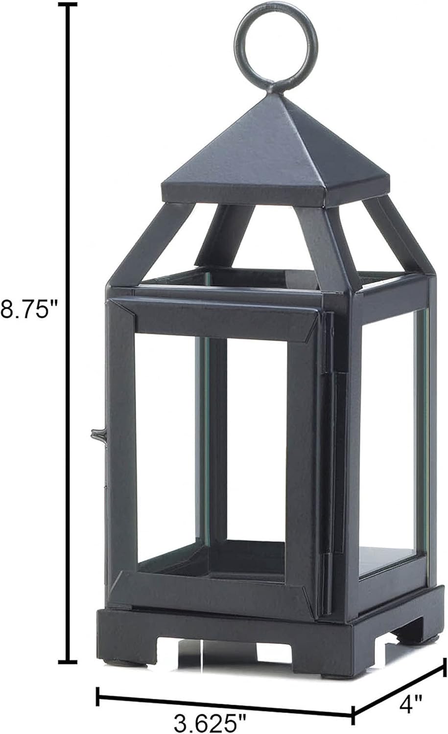 Black Mini Contemporary Lantern