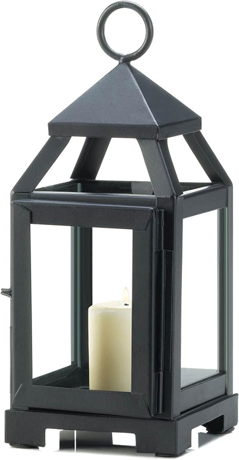 Black Mini Contemporary Lantern