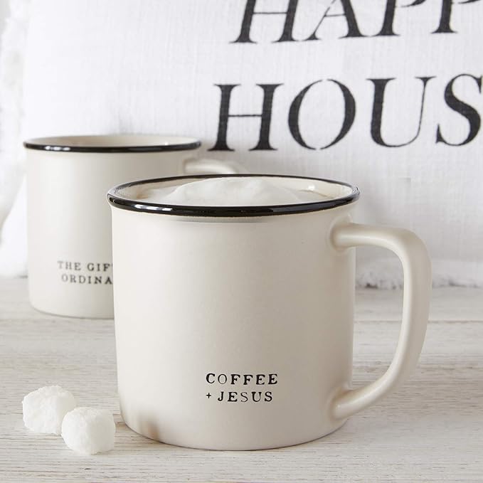 Santa Barbara Design Studio Black and White Coffee Cups