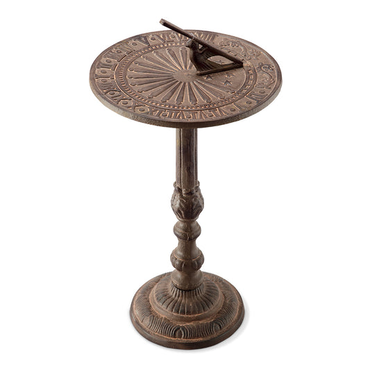 Antiqued Sundial on Stand