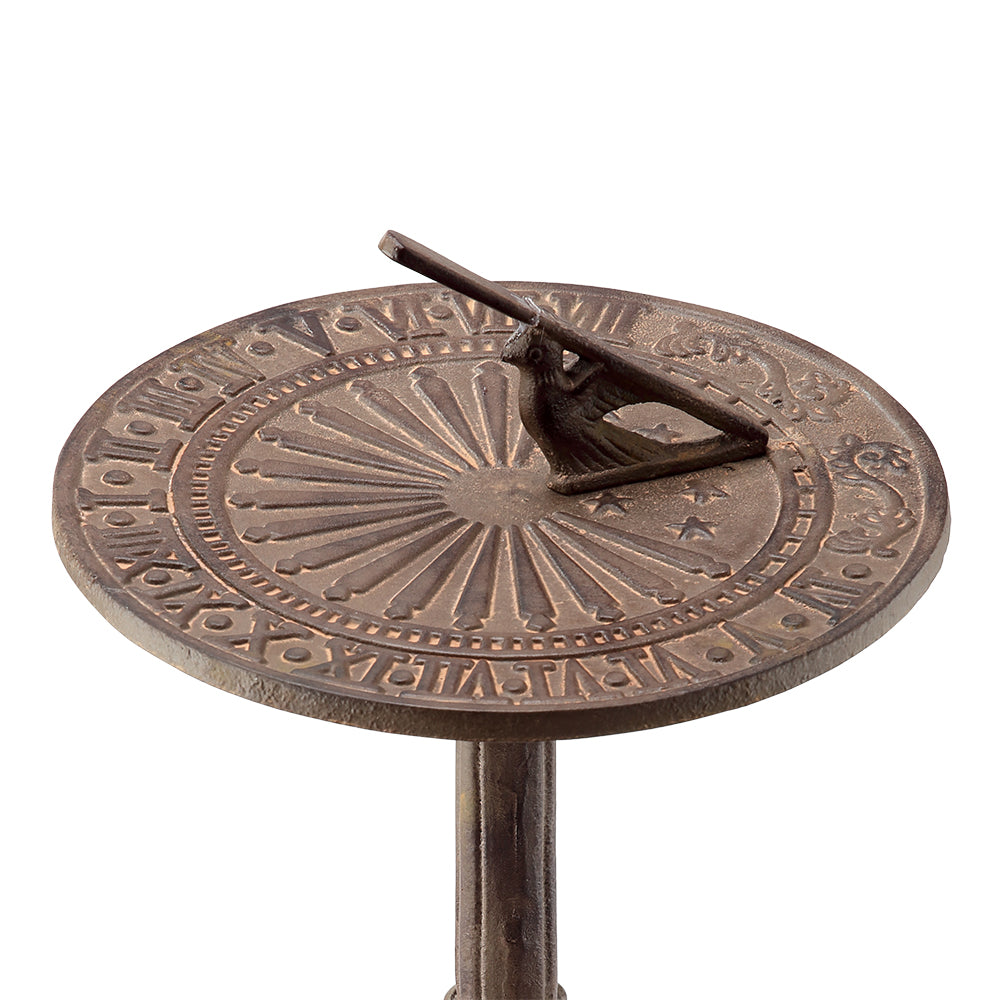 Antiqued Sundial on Stand