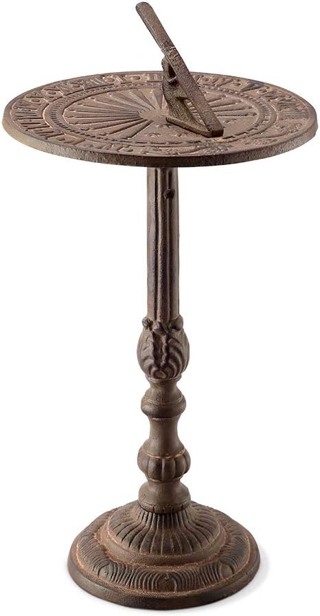 Antiqued Sundial on Stand