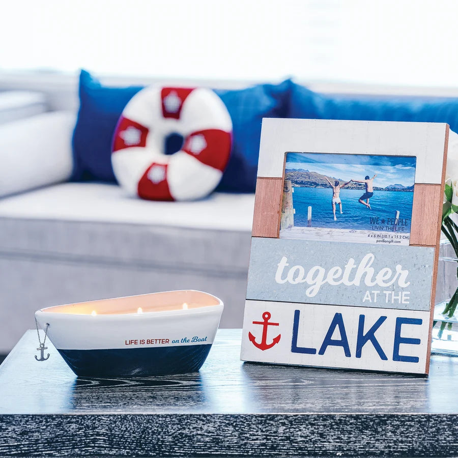 On the Boat Triple Wick 10 oz Soy Wax Candle Scent: Tranquility