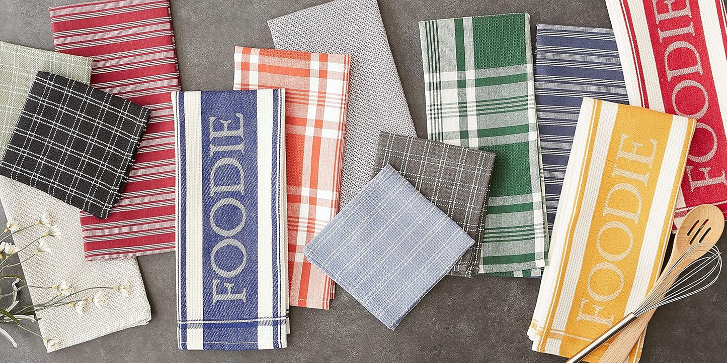 Stonewash Blue Foodie Dishtowel & Dishcloth