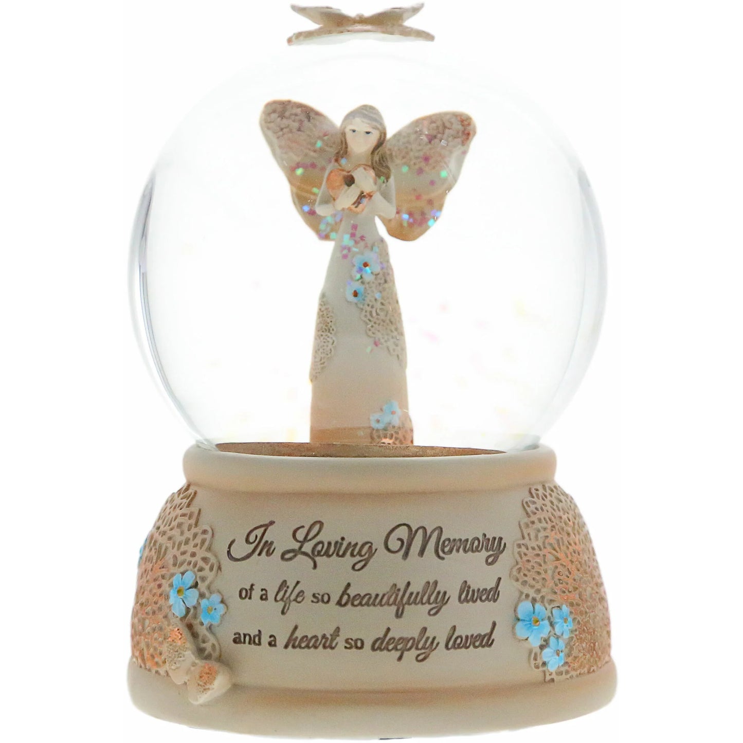 In Loving Memory LED Lit, Musical Water Globe