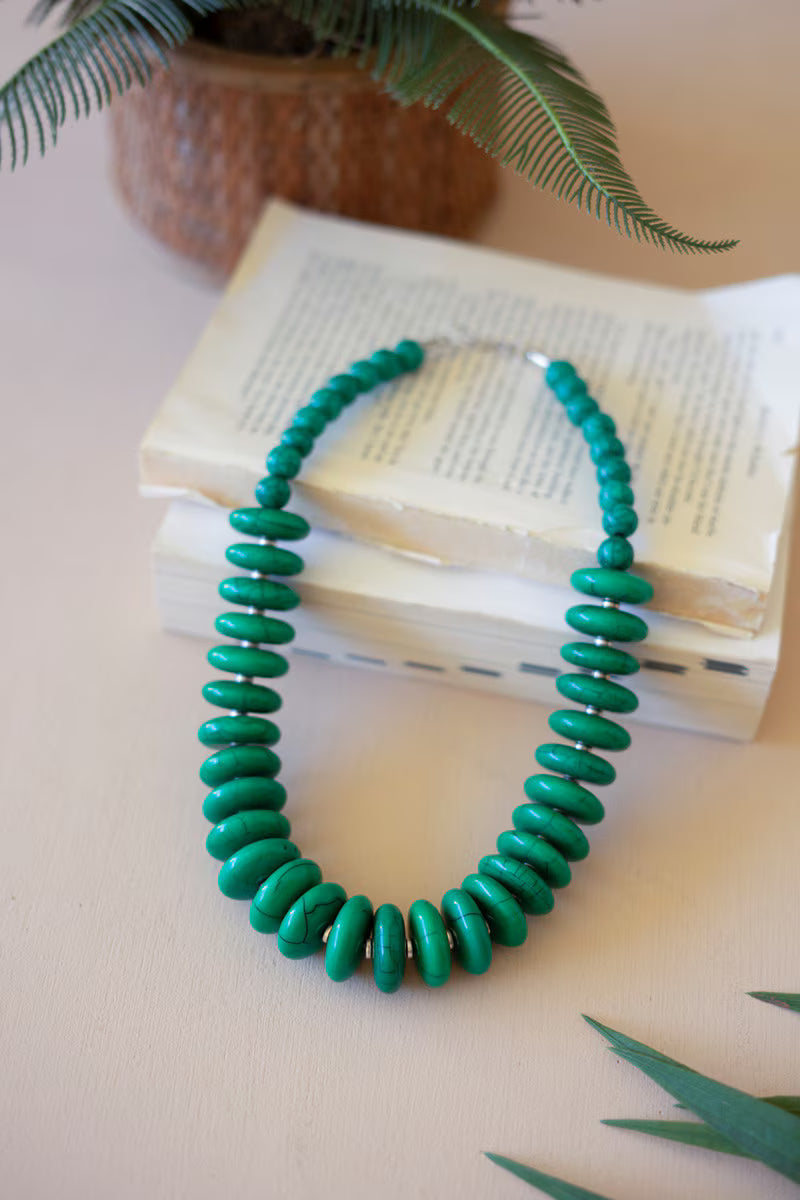 Kale Acrylic Bead Necklace