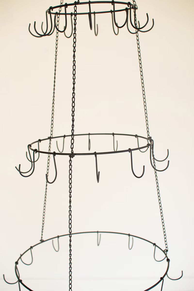 Three Layer Hanging Wire Ornament Tree