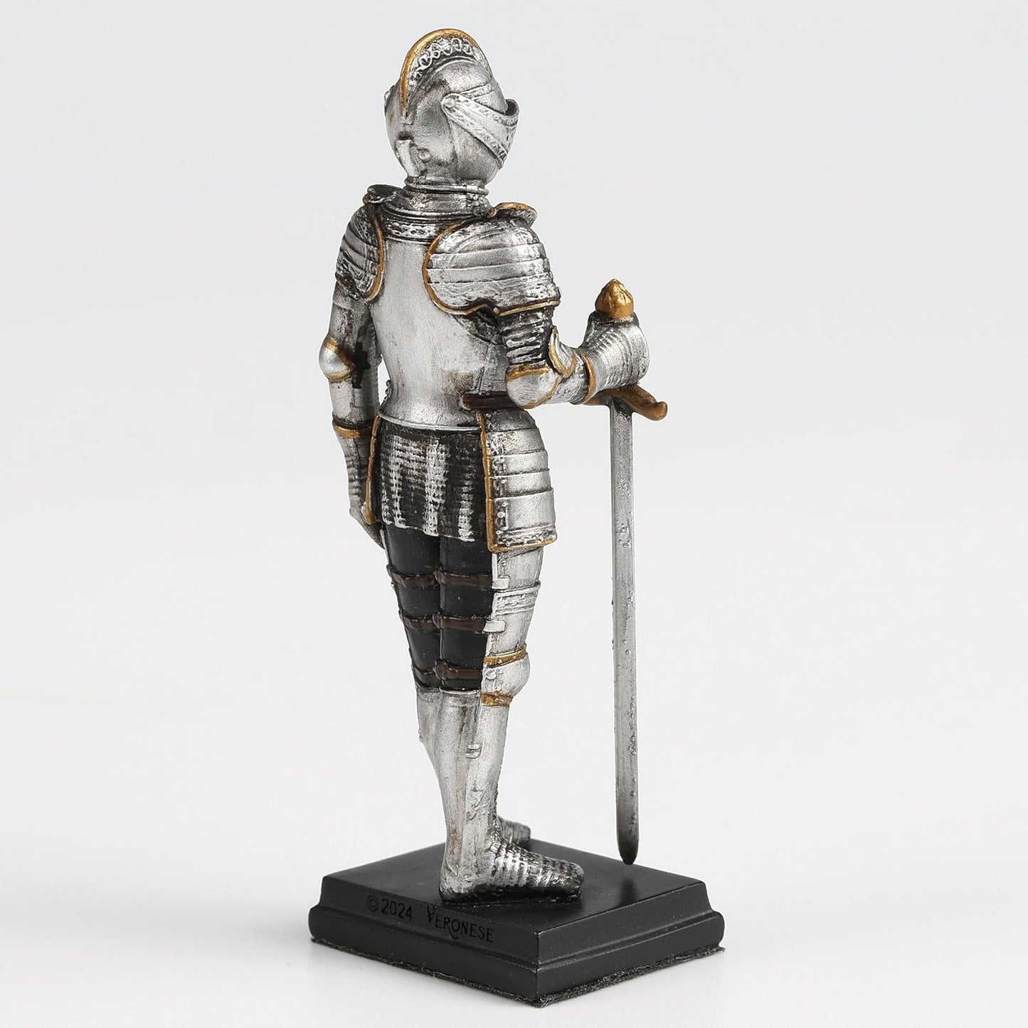 Medieval Knight Armor Sword Stance