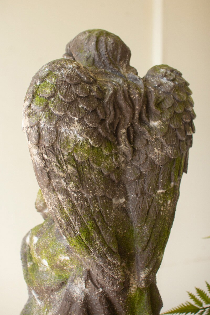 Faux Concrete Garden Angel