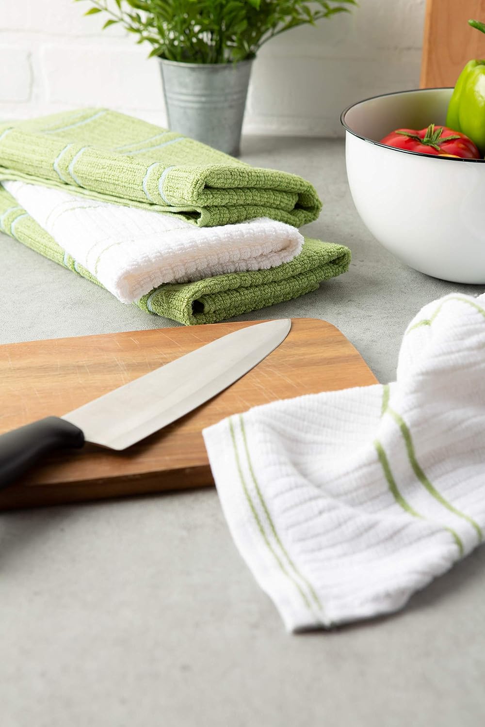 Basic Ribbed Terry Kitchen Dish Towels