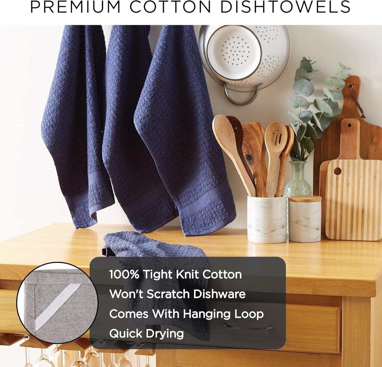 Basic Ribbed Terry Kitchen Dish Towels