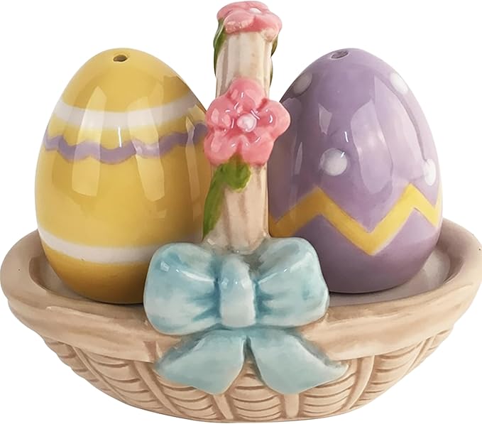 Basket Eggs Salt and Pepper