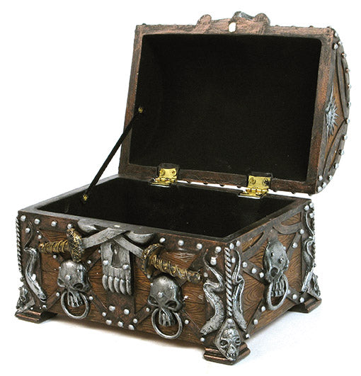Pirate's Treasure Chest Trinket Mini Jewelry Box