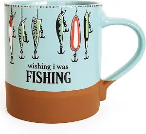 Blue Sky Ceramic Jerold Fish 18 Oz Mug