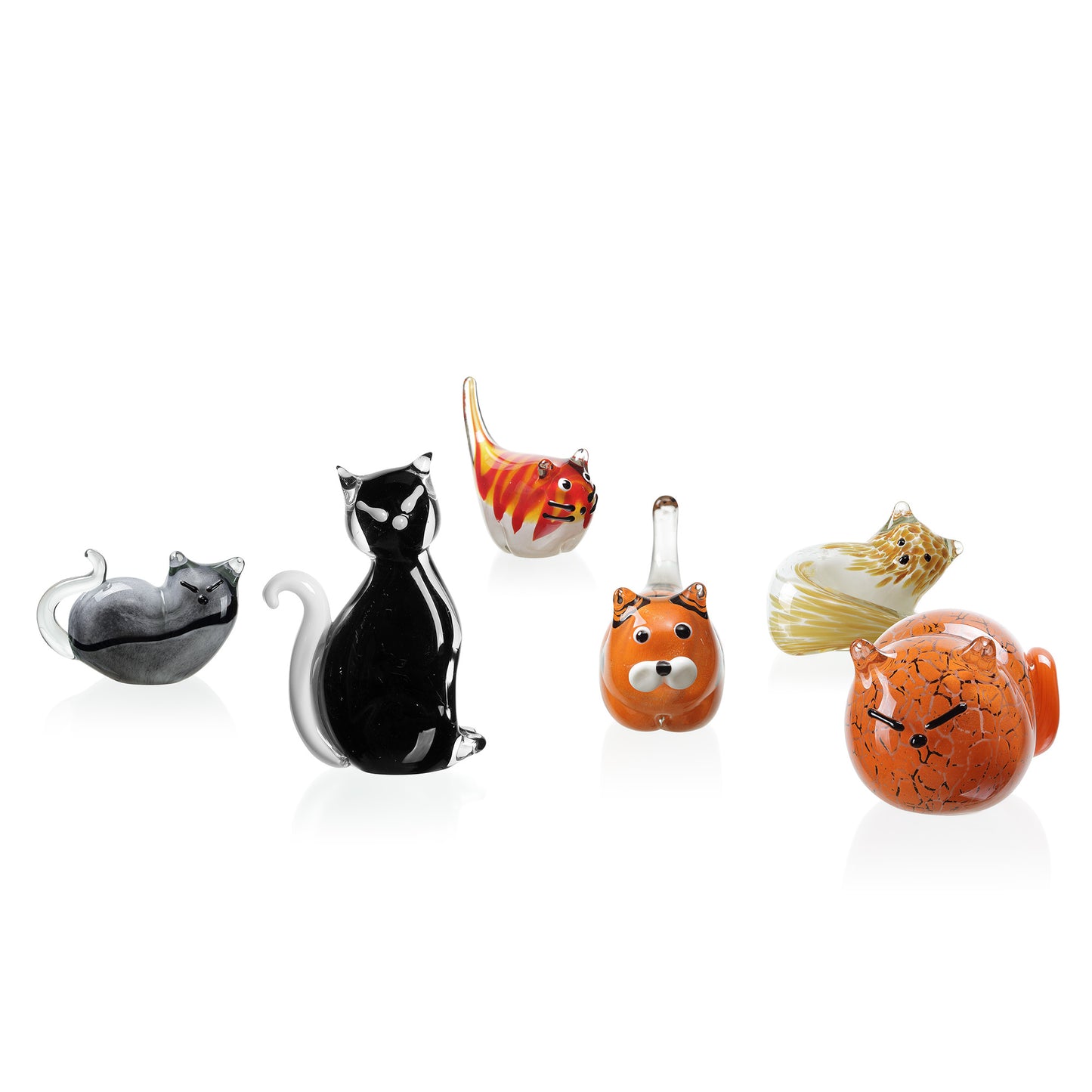 Art Glass Mini Cats